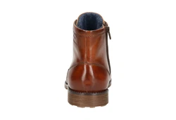 bugatti Schnürstiefel Braun/Beige/Orange