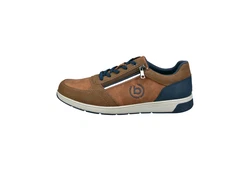 bugatti Sneaker Braun/Beige/Hellblau/Rot