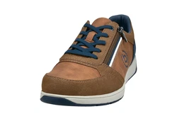 bugatti Sneaker Braun/Beige/Hellblau/Rot