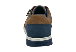 bugatti Sneaker Braun/Beige/Hellblau/Rot
