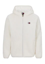 Plschjacke TJM REG BADGE TEDDY ZIP TRU EXT mit Logopatch, leicht berschnittene Schultern