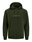 JACK & JONES Sweatshirt JJTree oliv / orange