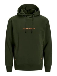 JACK & JONES Sweatshirt JJTree oliv / orange