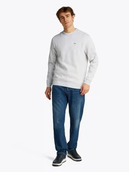 Tommy Jeans Sweatshirt TJM REG S FLAG CREW Grau/Hellgrau