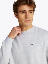 Tommy Jeans Sweatshirt TJM REG S FLAG CREW Grau/Hellgrau