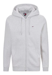 Tommy Jeans Sweatshirt TJM REG S FLAG ZIP FLEECE THRU Grau/Hellgrau