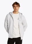 Tommy Jeans Sweatshirt TJM REG S FLAG ZIP FLEECE THRU Grau/Hellgrau