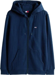 Tommy Jeans Sweatshirt TJM REG S FLAG ZIP FLEECE THRU Dunkelblau