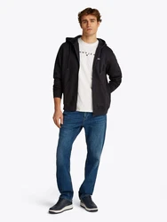 Tommy Jeans Sweatshirt TJM REG S FLAG ZIP FLEECE THRU Schwarz