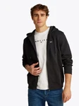 Tommy Jeans Sweatshirt TJM REG S FLAG ZIP FLEECE THRU Schwarz
