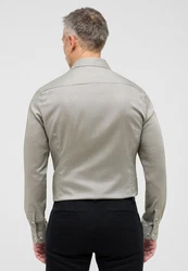 Eterna Langarmhemd SUPER SLIM EASY IRON Khaki/Beige