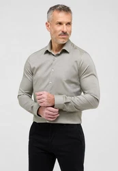 Eterna Langarmhemd SUPER SLIM EASY IRON Khaki/Beige