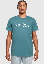 Mister Tee T-Shirt New York Wording Tee Blau/Dunkelblau/Grau/Hellblau/Türkis
