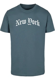 Mister Tee T-Shirt New York Wording Tee Blau/Dunkelblau/Grau/Hellblau/Türkis Mister Tee T-Shirt New York Wording Tee Blau/Dunkelblau/Grau/Hellblau/Türkis