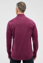 Eterna Langarmhemd SLIM FIT EASY IRON Dunkelrot/Bordeaux/Lila/Rosa