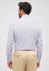 Eterna Langarmhemd MODERN FIT NON IRON Grau/Weiß/Lila