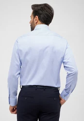Eterna Langarmhemd MODERN FIT NON IRON Hellblau/Dunkelblau