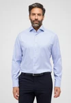 Eterna Langarmhemd MODERN FIT NON IRON Hellblau/Dunkelblau