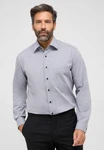 Eterna Langarmhemd MODERN FIT Grau/Hellgrau/Dunkelblau