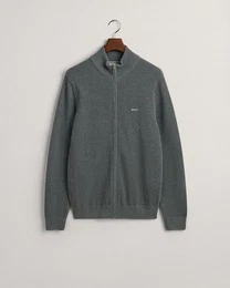 Strickjacke COTTON PIQUE ZIP CARDIGAN