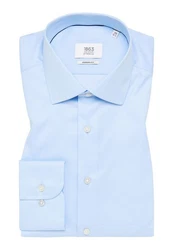 Eterna Langarmhemd Modern Fit Hellblau