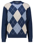 Gant Strickpullover Dunkelblau/Hellblau/Blau