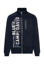 CAMP DAVID Sweatjacke Jacke HELI FLIGHT Dunkelblau/Hellblau/Blau