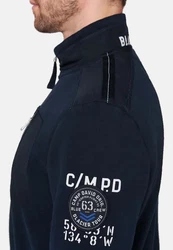 CAMP DAVID Sweatjacke Jacke HELI FLIGHT Dunkelblau/Hellblau/Blau