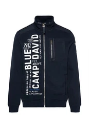 CAMP DAVID Sweatjacke Jacke HELI FLIGHT Dunkelblau/Hellblau/Blau