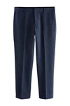 Next Slim Fit Donegal Anzughose Dunkelblau/Blau/Hellblau