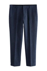 Next Slim Fit Donegal Anzughose Dunkelblau/Blau/Hellblau