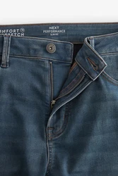 Next Slim-fit-Jeans mit Komfortstretch Blau/Dunkelblau/Hellblau