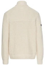 camel active Strickjacke Beige/Khaki/Weiß