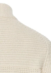 camel active Strickjacke Beige/Khaki/Weiß