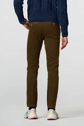 MEYER 5-Pocket Hose Khaki/Dunkelgrün