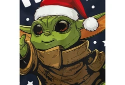 MoonWorks Print-Shirt Herren T-Shirt Weihnachten Baby-Yoda Fun-Shirt Spruch 
