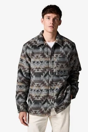 Hemdjacke Hemdjacke mit Borgfutter und Navajo-Muster (1-St)
