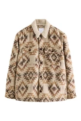Next Hemdjacke im Navajo-Stil mit Borgfutter 