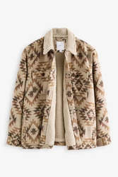 Next Hemdjacke im Navajo-Stil mit Borgfutter 