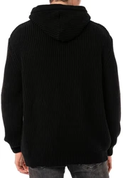 RedBridge Strickpullover mit Kapuze  Schwarz