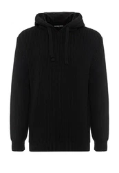 RedBridge Strickpullover mit Kapuze  Schwarz