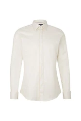 JOOP! Businesshemd Weiß/Khaki/Creme