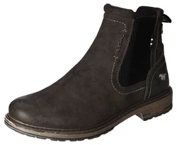 Mustang Stiefelette Chelseaboots Dunkelbraun/Braun/Grau/Khaki/Schwarz
