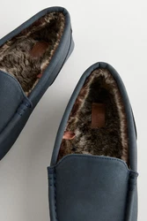 Next Mokassin-Slipper Hausschuh Hellblau/Dunkelblau/Blau