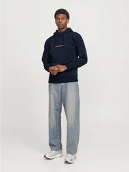 JACK & JONES Sweatshirt JJTree marine/orange