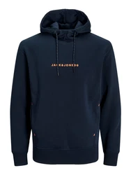 JACK & JONES Sweatshirt JJTree marine/orange