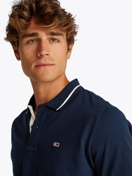 Tommy Jeans Poloshirt Dunkelblau/Hellblau/Blau