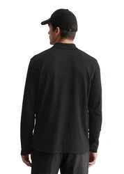 Marc O'Polo Langarm-Poloshirt Dunkelgrau/Khaki/Hellgrau/Grau/Schwarz