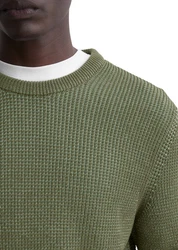 Marc O'Polo Pullover Rundhals Bi-Colour-Strick zweifarbig