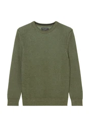Marc O'Polo Pullover Rundhals Bi-Colour-Strick zweifarbig